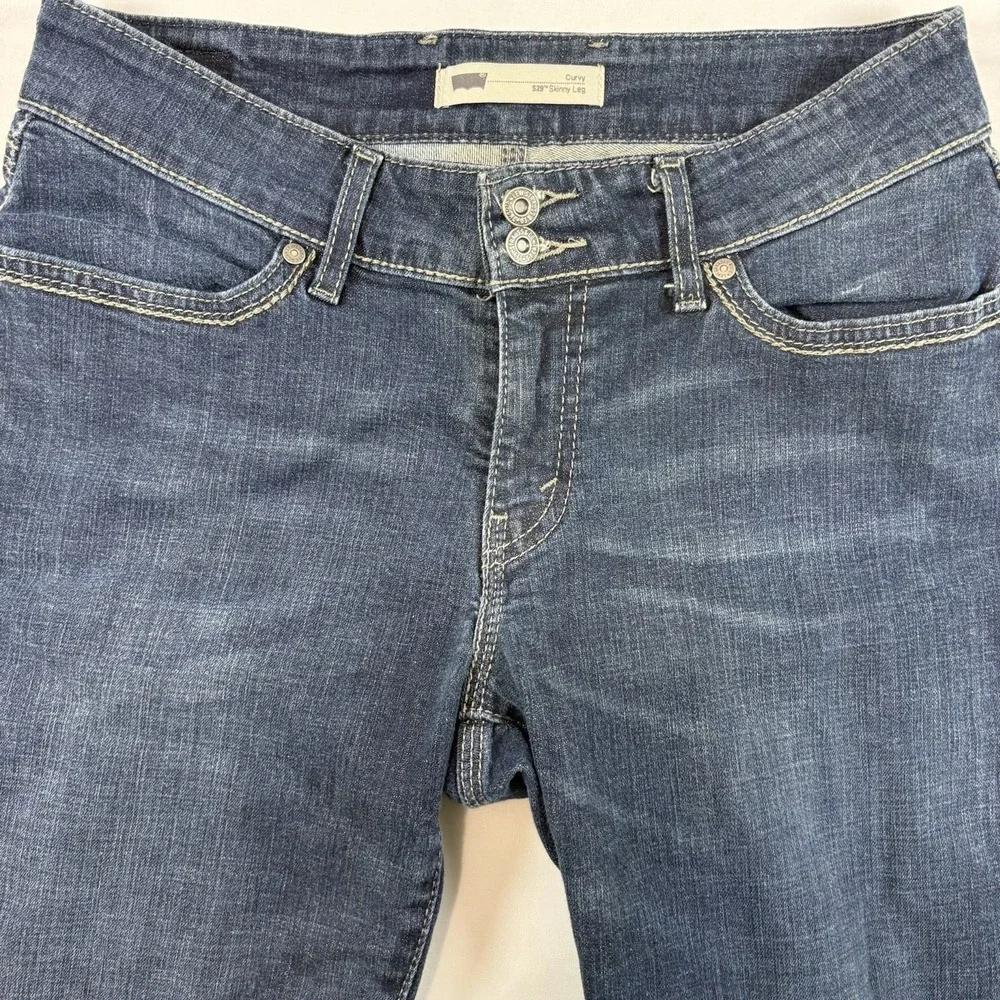 Levis 529 Curvy Skinny Jeans Womens 30x32‎ Dark Wash Stretch Modern Casual